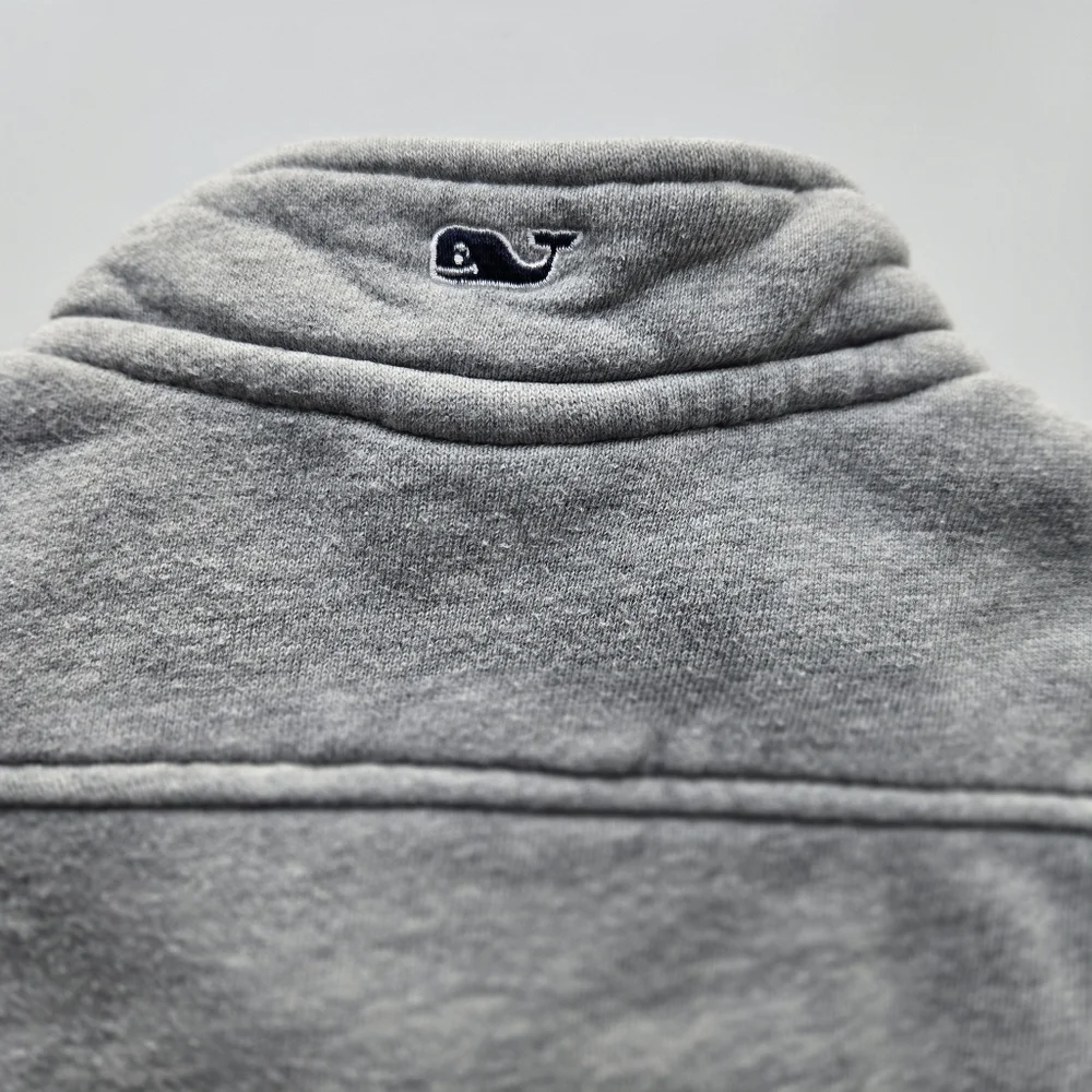 Vineyard Vines Light Gray Kids Quarter-Zip Sweatshirt 18m - Picture 5 of 5